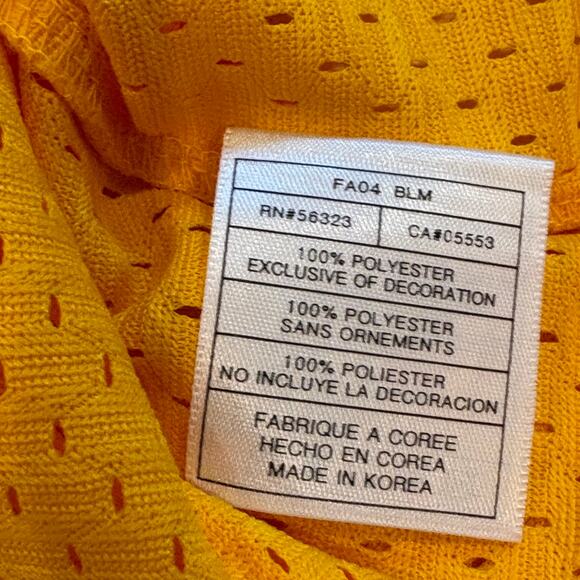 Vtg Denver Nuggets Carmelo Anthony #15 Jersey Mens Large Yellow Nike +2 Length - Picture 7 of 10